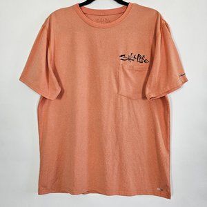 Salt Life UVapor SLX Swordfish Fish Mens Medium Short Sleeve Graphic T Shirt